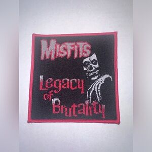 THE MISFITS, LEGACY OF BRUTALITY, SEW ON WOVEN PATCH